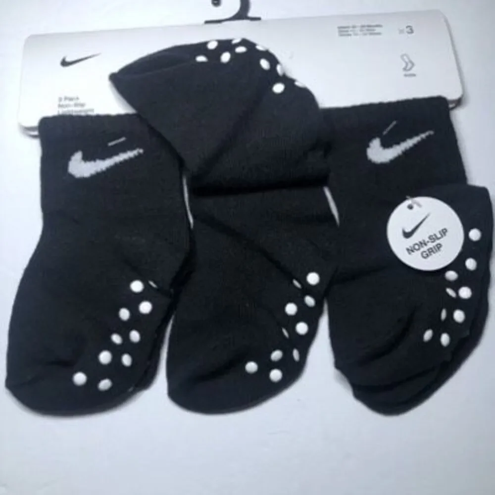 Nike Baby Ankle Gripper Socks 3 pack 12-24 month
